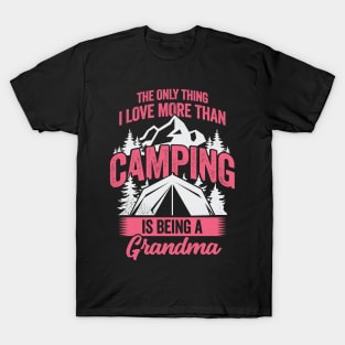 Camping Grandma Grandmother Gift T-Shirt